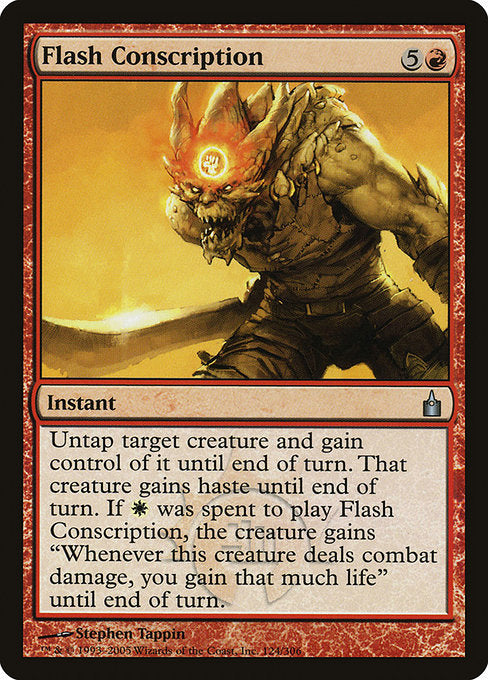 (英)【Foil】緊急徴兵 / Flash Conscription【RAV】 No.124