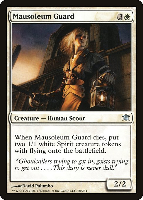 (英)【Foil】霊廟の護衛 / Mausoleum Guard【ISD】 No.020