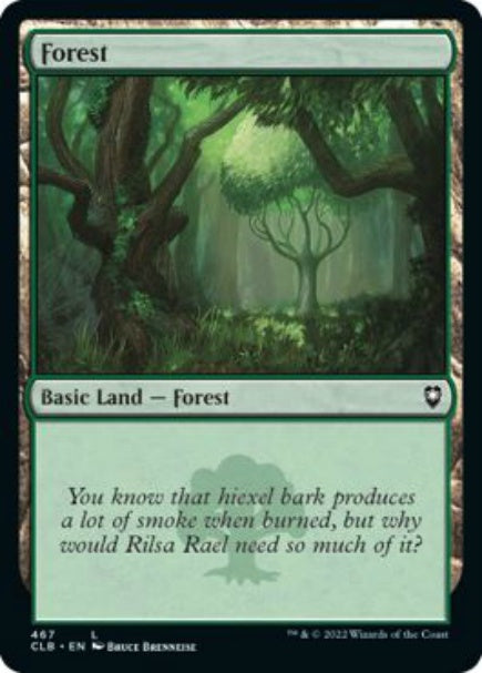 (英)【Foil】森 / Forest【CLB】 No.467