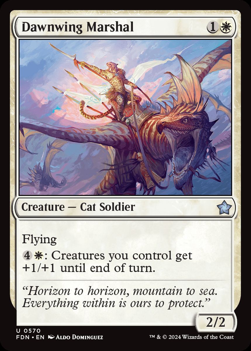 (英)暁翼の軍指令 / Dawnwing Marshal【FDN】 Starter Collection収録 No.570