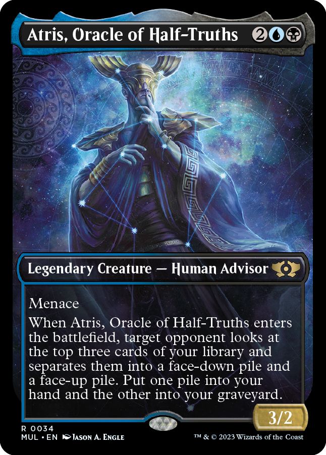 (英)【Foil】半真実の神託者、アトリス / Atris, Oracle of Half-Truths【MUL】 No.034