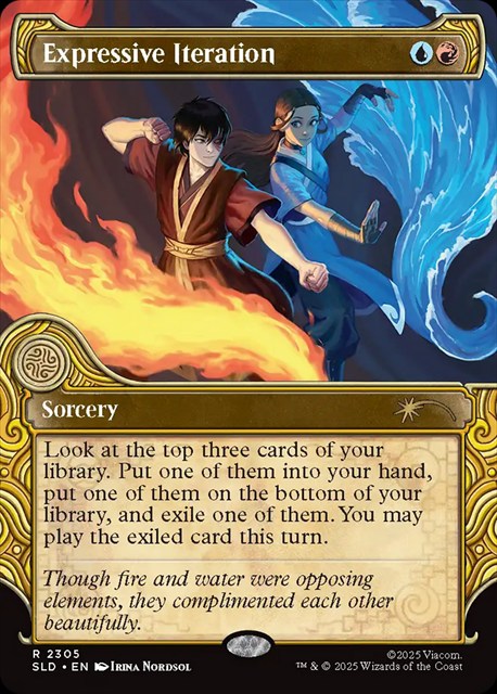 (英)表現の反復 / Expressive Iteration【SLD】 Secret Lair x Avatar: The Last Airbender | One with the Elements No.2305