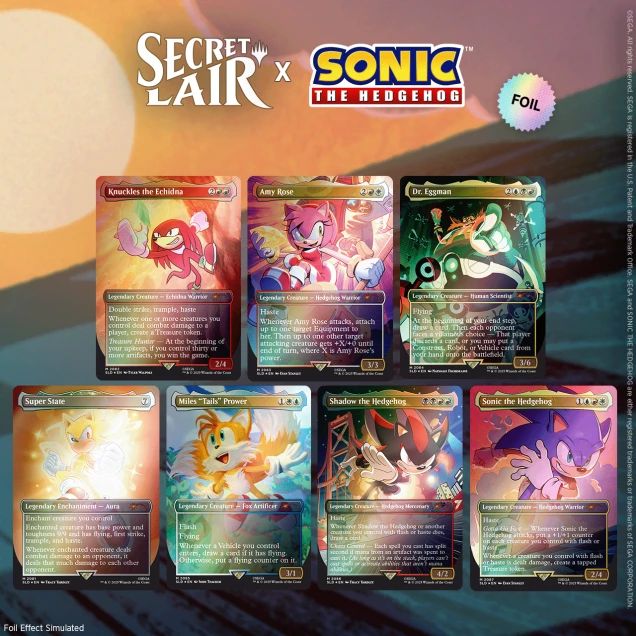 (英)Secret Lair x Sonic: Friends & Foes Foil Edition 【BOX】 ※発送方法は「ゆうパック」を選択してください。