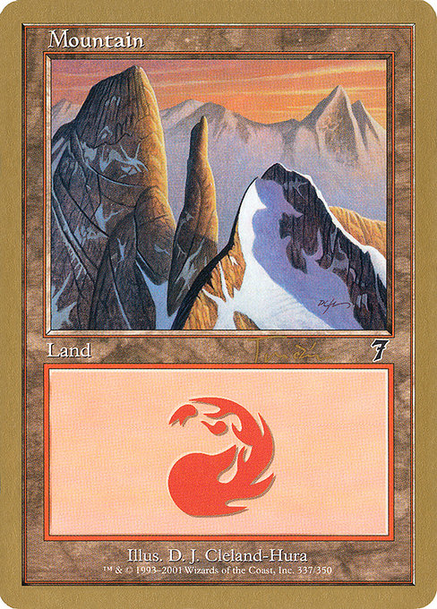 (英)山 / Mountain【WC01】 World Championship Decks 2001 Jan Tomcani 金枠 No.118