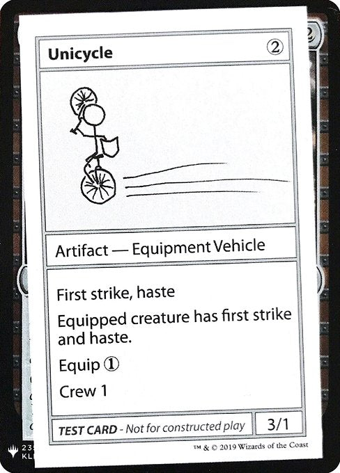 (英)Unicycle【MB1-TEST】 No.110