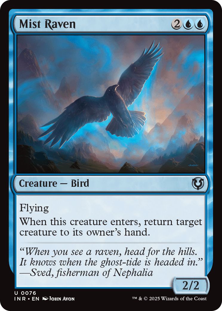 (英)【Foil】霧鴉 / Mist Raven【INR】 No.076