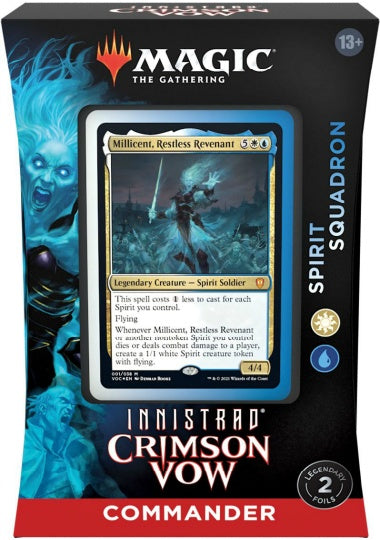 (英)イニストラード：真紅の契り 統率者デッキ「スピリットの戦隊」 / Innistrad: Crimson Vow Commander Deck "Spirit Squadron"【BOX】 ※発送方法は「ゆうパック」を選択してください。