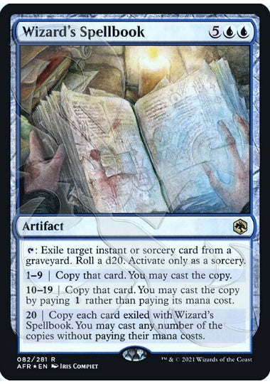 (英)【Foil】ウィザードの呪文書 / Wizard's Spellbook ★アンパサンド・カード★【AFR】 No.082