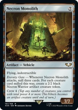 (英)【Surge-Foil】ネクロン・モノリス / Necron Monolith【40K】 No.161