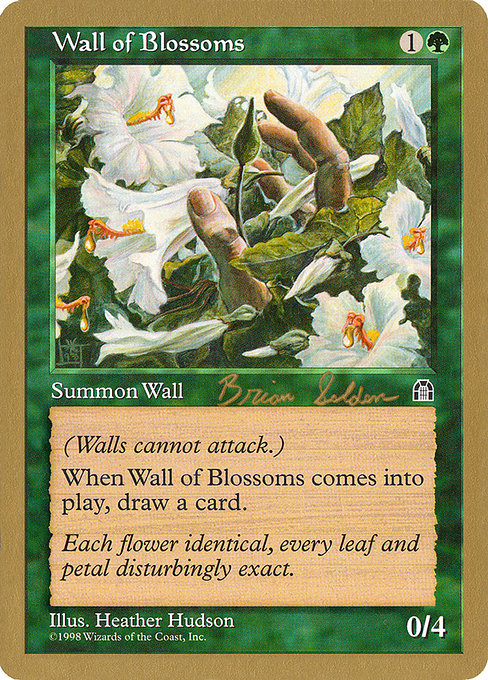 (英)花の壁 / Wall of Blossoms【WC98】 World Championship Decks 1998 Brian Selden 金枠 No.070