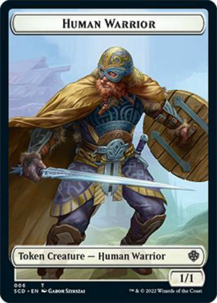 (英)人間・戦士トークン / Human Warrior Token No.006 - 苗木トークン / Saproling Token【SCD-TOKEN】 No.023