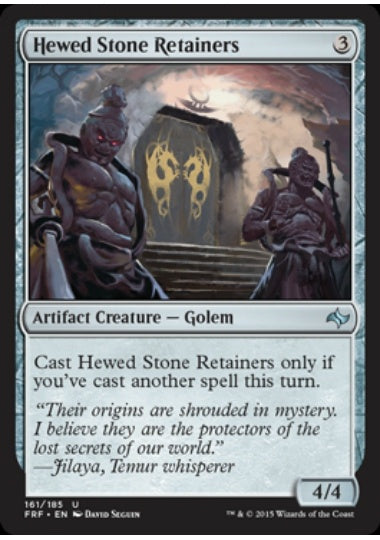 (英)【Foil】切り出した石の従者 / Hewed Stone Retainers【FRF】 No.161