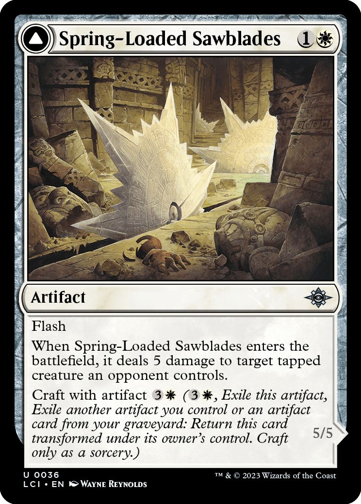 (英)【Foil】バネ仕掛けの鋸刃 / Spring-Loaded Sawblades - 刃車輪の戦車 / Bladewheel Chariot【LCI】 No.036