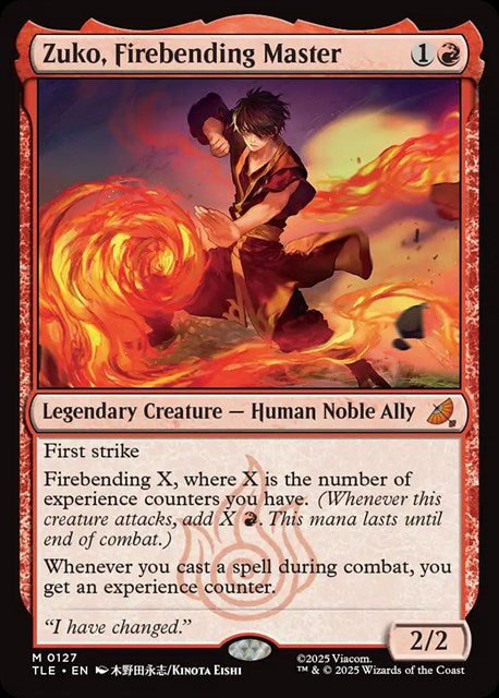 (英)【Foil】火の技の達人、ズーコ / Zuko, Firebending Master【TLE】 No.127