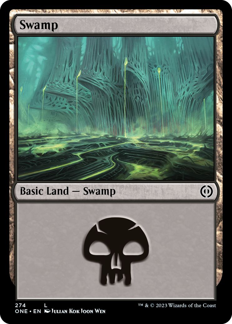 (英)【Foil】沼 / Swamp【ONE】 No.274