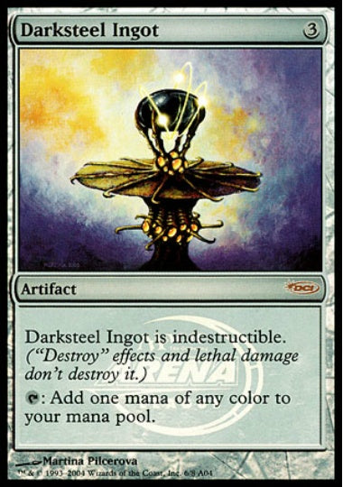 (英)【Foil】ダークスティールの鋳塊 / Darksteel Ingot【PRM】アリーナプロモ No.025
