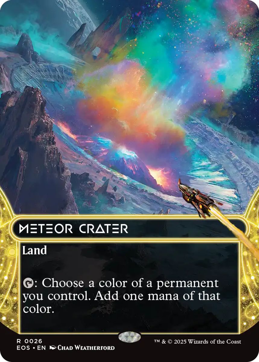 (英)【Foil】隕石のクレーター / Meteor Crater ★ボーダーレス★(「星景」) 【EOS】 No.026
