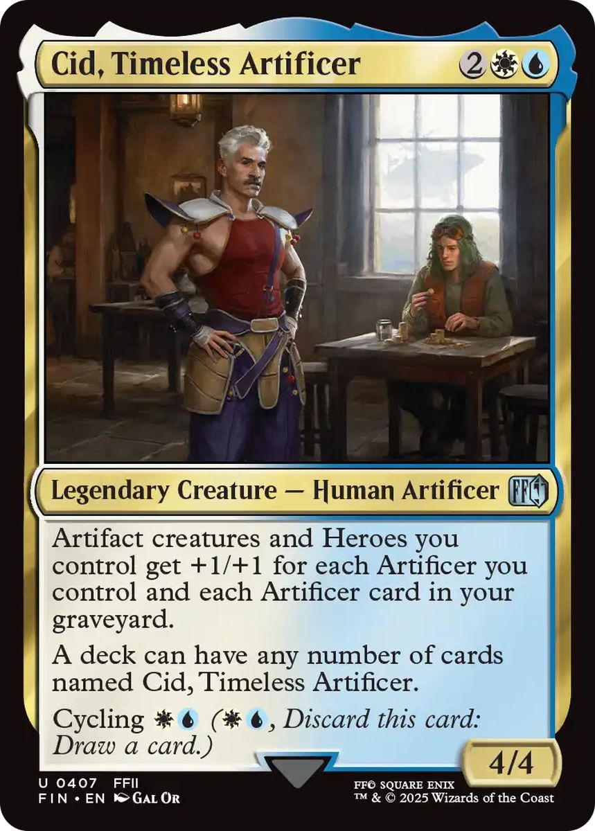 (英)【Foil】独創的な革新者、シド / Cid, Timeless Artificer【FIN】 No.407