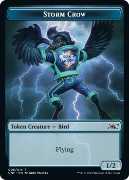 (英)嵐雲のカラストークン / Storm Crow Token【UNF-TOKEN】 No.005