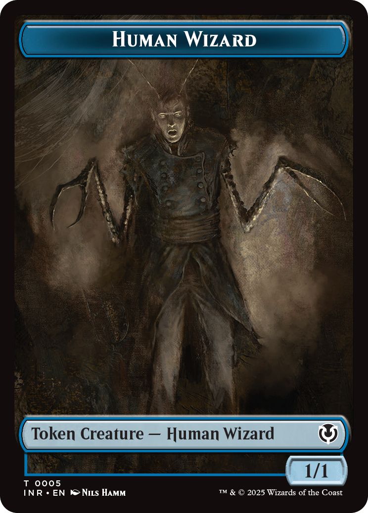 (英)人間・ウィザードトークン / Human Wizard Token【INR-TOKEN】 No.005