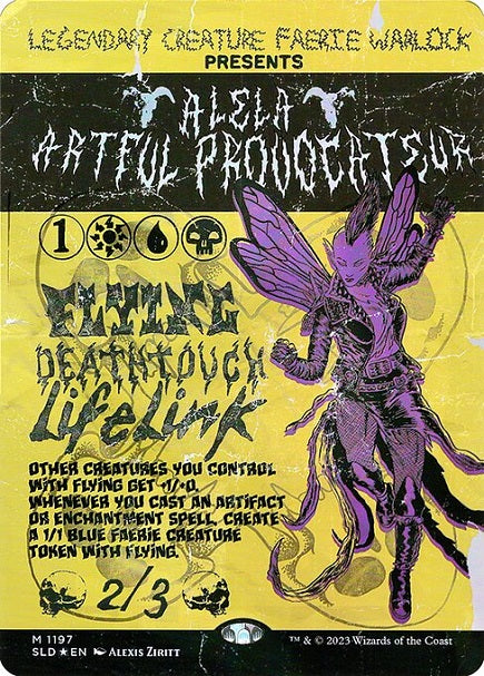 (英)【Foil】巧妙な工作員、アリーラ / Alela, Artful Provocateur【SLD】Legendary Flyers (Not That Kind) No.1197