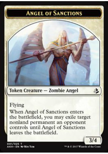 (英)賞罰の天使トークン / Angel of Sanctions Token【AKH-TOKEN】 No.001