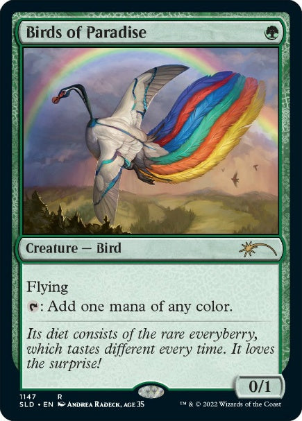 (英)【Foil】極楽鳥 / Birds of Paradise【SLD】Extra Life 2022 No.1147