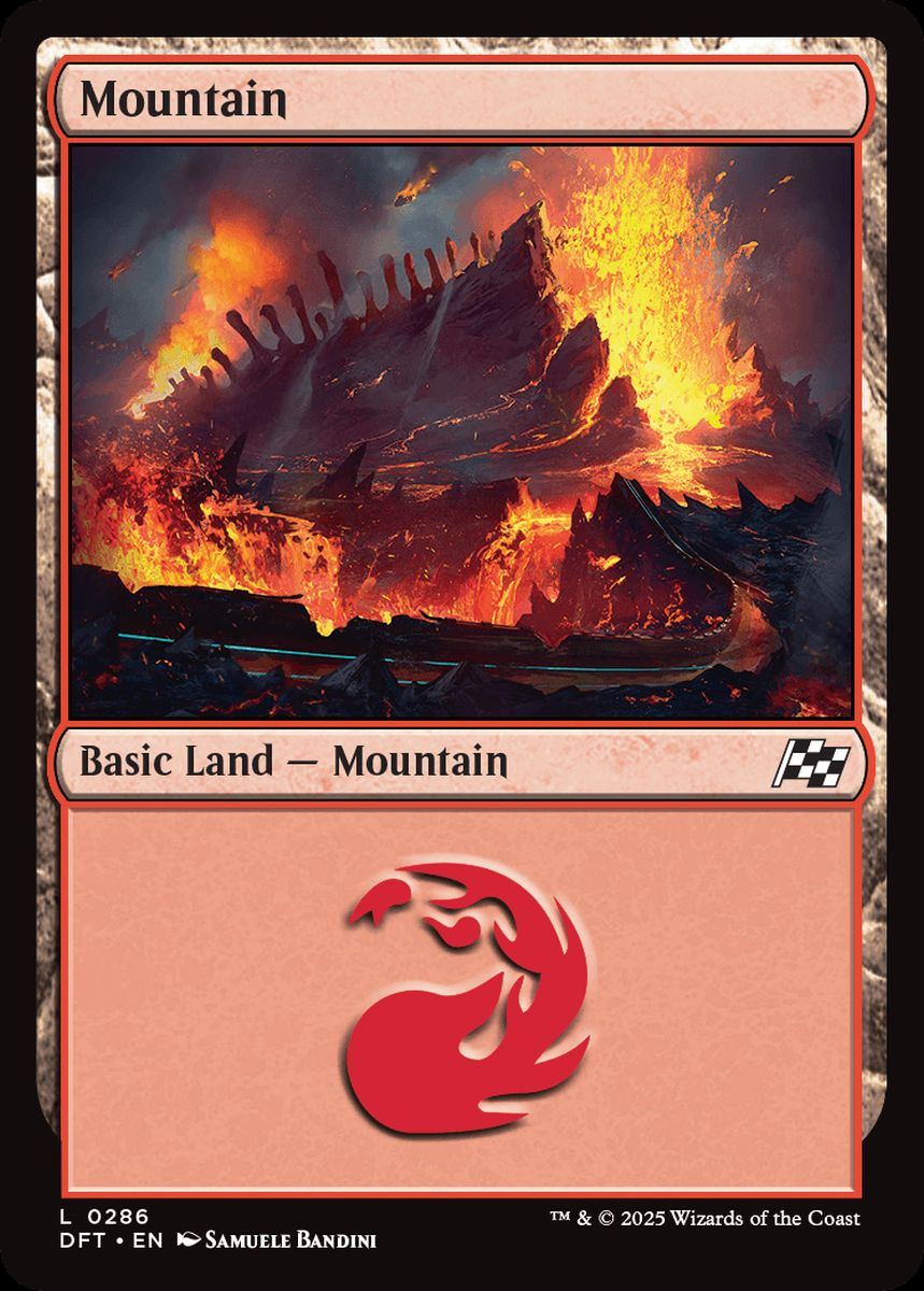 (英)【Foil】山 / Mountain【DFT】 No.286