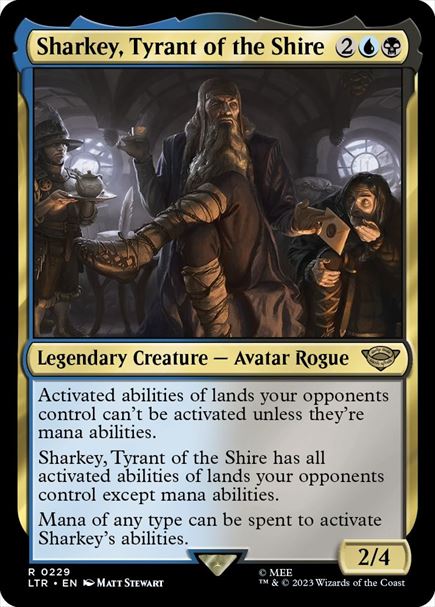 (英)【Foil】ホビット庄の圧制者、シャーキー / Sharkey, Tyrant of the Shire【LTR】 No.229