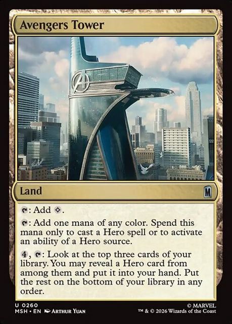 (英)【Foil】アベンジャーズ・タワー / Avengers Tower【MSH】 No.260