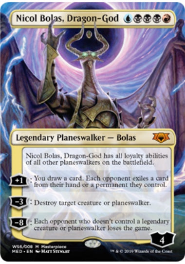 (英)【Foil】龍神、ニコル・ボーラス / Nicol Bolas, Dragon-God【WARMED】 No.WS6