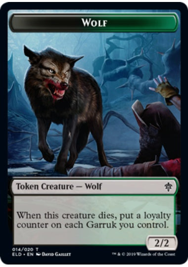 (英)狼トークン / Wolf Token【ELD-TOKEN】 No.014