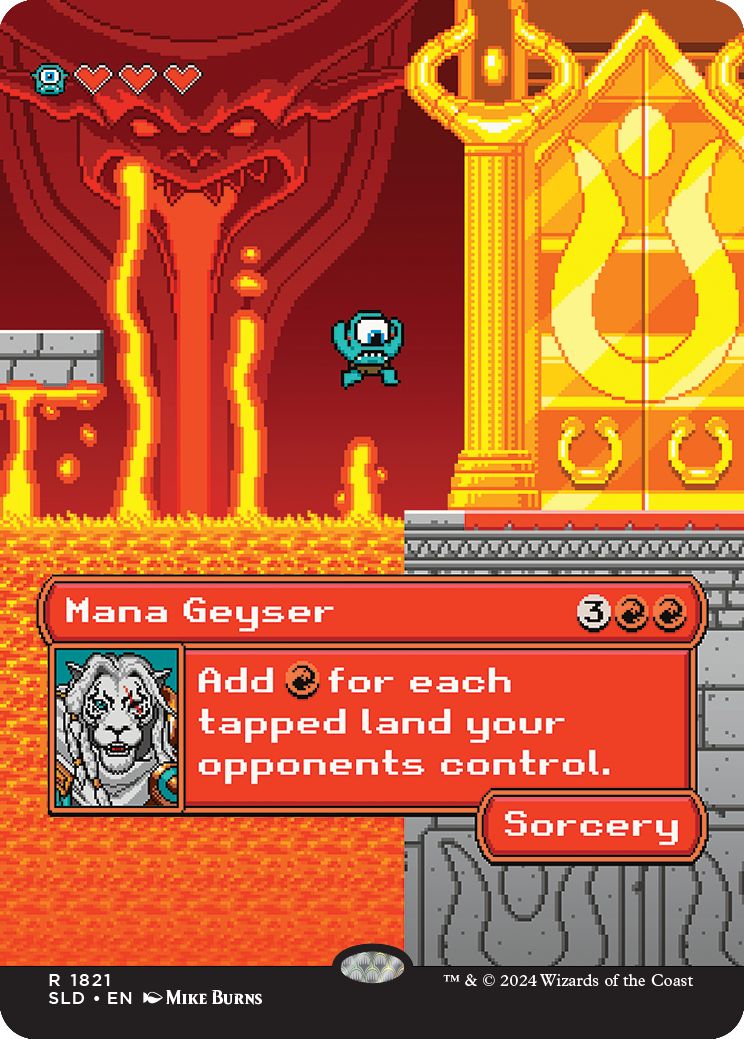 (英)【Foil】マナ噴出 / Mana Geyser【SLD】Pixel Perfect | Extra Life 2024 No.1821