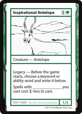 (英)Inspirational Antelope【MB1-TEST】 後期版 No.083