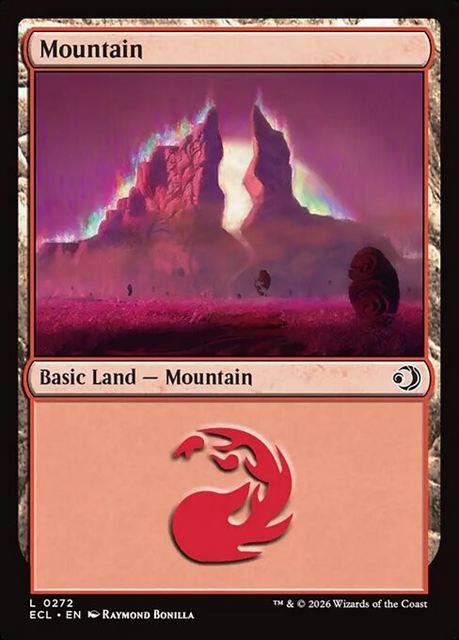 (英)【Foil】山 / Mountain【ECL】 No.272