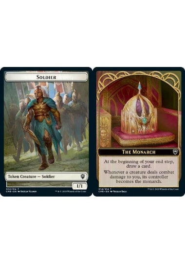 (英)【Foil】兵士トークン / Soldier TokenNo.002 - 統治者トークン / The Monarch Token【CMR-TOKEN】 No.014
