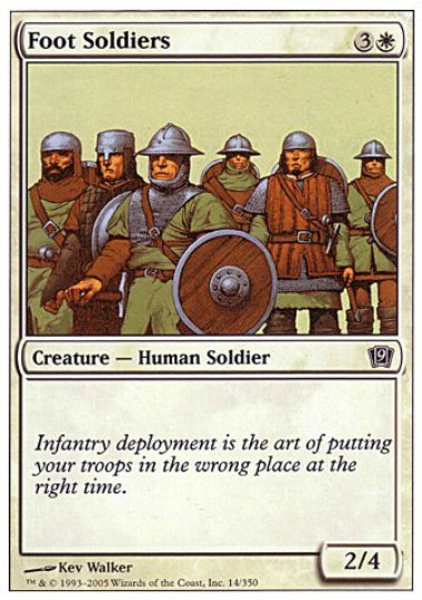 (英)【Foil】歩兵部隊 / Foot Soldiers【9ED】 No.014