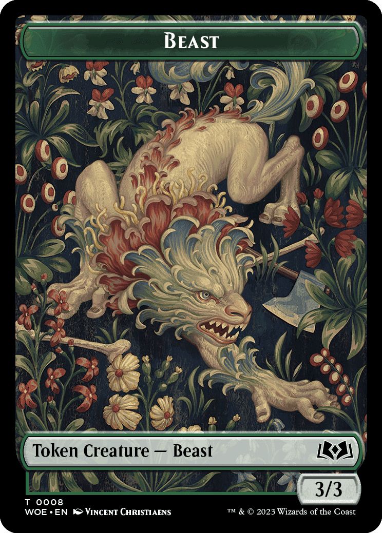 (英)ビーストトークン / Beast Token【WOE-TOKEN】 No.008