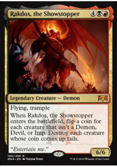 (英)【Foil】名演撃、ラクドス / Rakdos, the Showstopper【RNA】 No.199