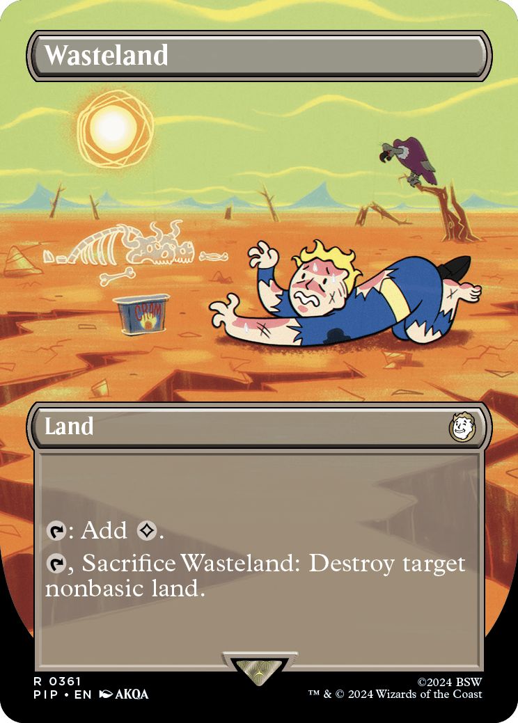 (英)不毛の大地 / Wasteland ★ボーダーレス★(Vault Boy) 【PIP】 No.0361