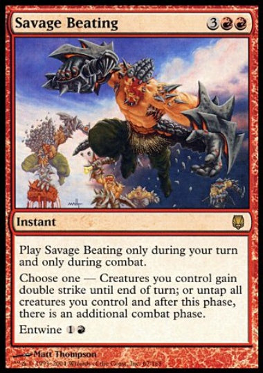 (英)【Foil】凶暴な打撃 / Savage Beating【DST】 No.067