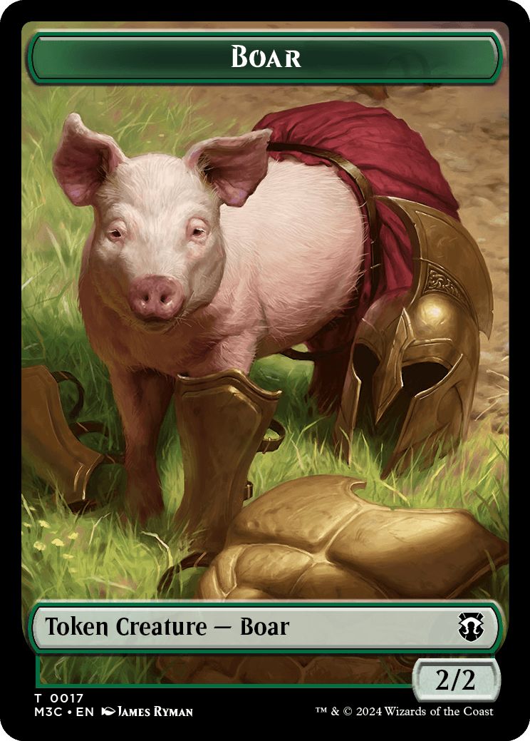 (英)猪トークン / Boar Token No.017 - 森・ドライアドトークン / Forest Dryad Token【M3C-TOKEN】 No.019
