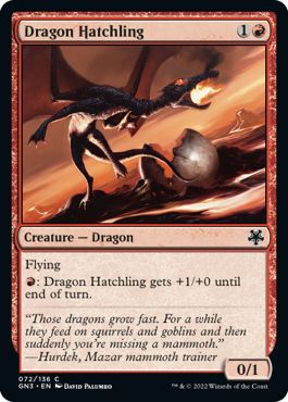 (英)ドラゴンの雛 / Dragon Hatchling【GN3】 No.072