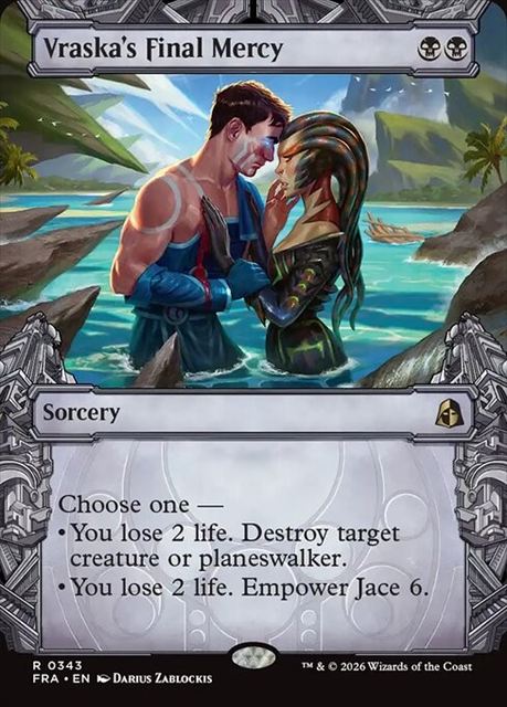 (英)【Foil】ヴラスカの最後の慈悲 / Vraska's Final Mercy ★ショーケース★(「刻む者の要塞」カード) 【FRA】 No.343
