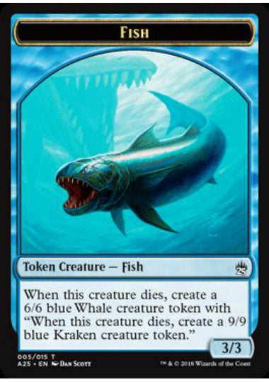 (英)魚トークン / Fish Token【A25-TOKEN】 No.005