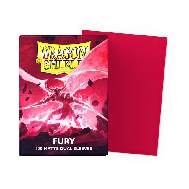 【サプライ】 ドラゴンシールド Dual Matte Sleeves Fury   ※発送方法は「ゆうパック」を選択してください。
