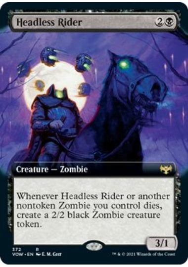 (英)【Foil】首無し騎手 / Headless Rider ★拡張枠★ 【VOW】 No.372