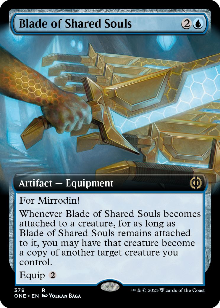(英)【Foil】共同魂の刃 / Blade of Shared Souls ★拡張枠★ 【ONE】 No.378