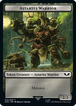 (英)【Surge-Foil】アスタルテス・戦士トークン / Astartes Warrior Token No.012 - プレーグベアラー・オヴ・ナーグルトークン / Plaguebearer of Nurgle Token【40K-TOKEN】 No.015