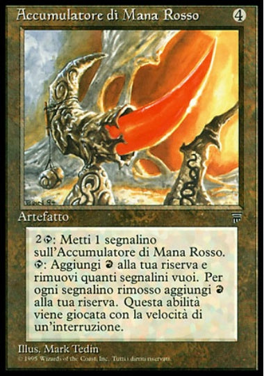 (イタリア語)Accumulatore di Mana Rosso / Red Mana Battery【LEG】 No.291